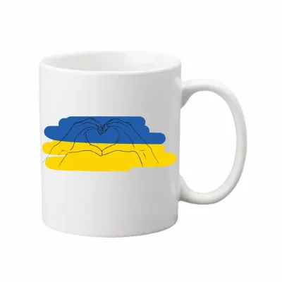 Чашка з принтом Vivay Україна 330 мл Білий (hub_pf04ke)