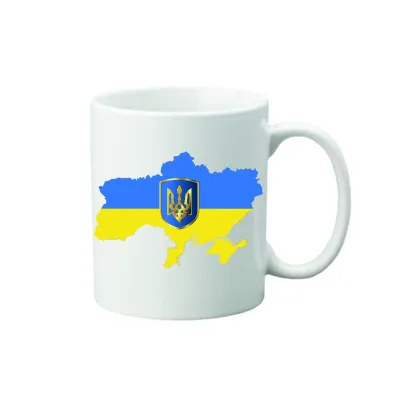 Чашка с принтом Vivay Украина 330 мл Белый (hub_dk81od)
