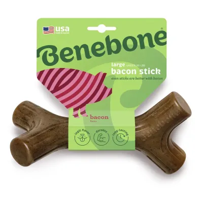 Кленовая ветвь для разгрызания Benebone Bacon Stick Бекон 21,08х11,43 см Коричневый (813300)
