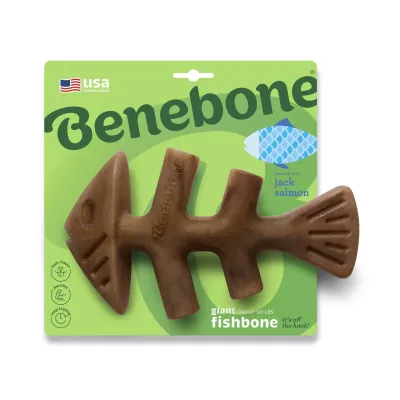 Игрушка для грызения Benebone Fishbone Лосось 22,86х13,2 см Коричневый (440250)