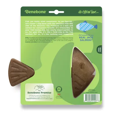 Игрушка для грызения Benebone Fishbone Лосось 17,78х11,43 см Коричневый (420300) Игрушка для грызения Benebone Fishbone Лосось 17,78х11,43 см Коричневый (420300)