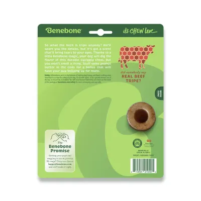 Іграшка для гризіння Benebone Tripe Bone Яловичий рубець 9,39х15,49 см Коричневий (530300)