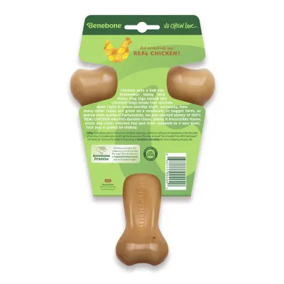 Игрушка для грызения Benebone Wishbone Курица 17,78х12,19 см Коричневый (820600)