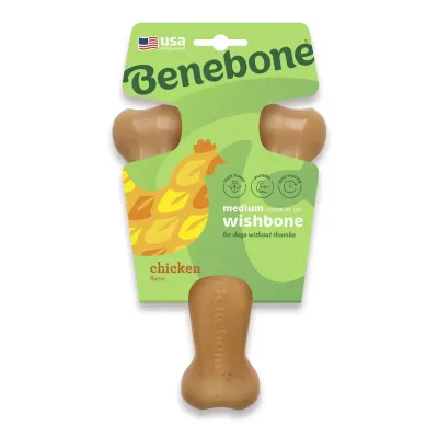 Игрушка для грызения Benebone Wishbone Курица 17,78х12,19 см Коричневый (820600)