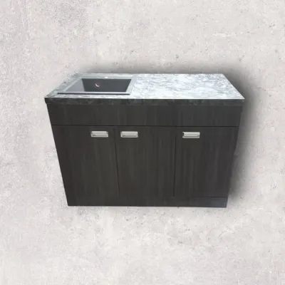 Пластиковая тумба с каменной мойкой The MIX Adamant 120x85x55 см Коричневый Пластиковая тумба с каменной мойкой The MIX Adamant 120x85x55 см Коричневый