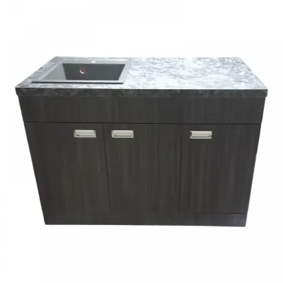 Пластиковая тумба с каменной мойкой The MIX Adamant 120x85x55 см Коричневый Пластиковая тумба с каменной мойкой The MIX Adamant 120x85x55 см Коричневый