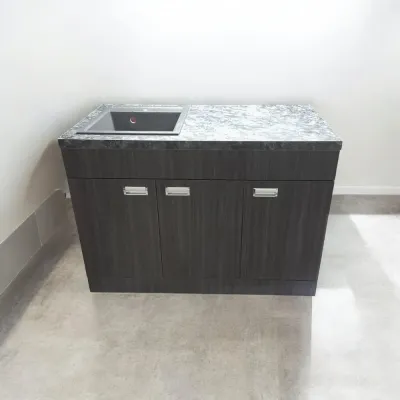 Пластиковая тумба с каменной мойкой The MIX Adamant 120x85x55 см Коричневый Пластиковая тумба с каменной мойкой The MIX Adamant 120x85x55 см Коричневый