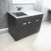 Пластиковая тумба с каменной мойкой The MIX Adamant 120x85x55 см Коричневый Пластиковая тумба с каменной мойкой The MIX Adamant 120x85x55 см Коричневый
