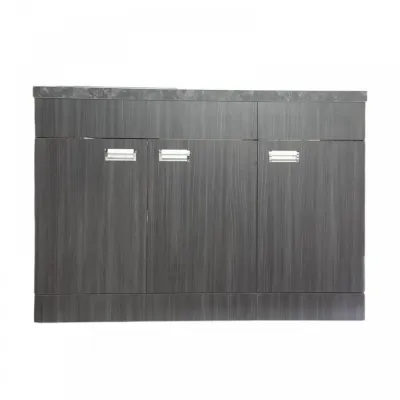 Пластиковая тумба с каменной мойкой The MIX Adamant 120x85x55 см Коричневый Пластиковая тумба с каменной мойкой The MIX Adamant 120x85x55 см Коричневый
