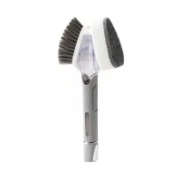 Щітка з дозатором для миття посуду UKC Dish Wand Scrub Drush 2в1 Сірий