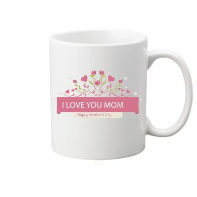 Чашка Vivay I love you mom 330 мл Білий (hub_73aq09) Чашка Vivay I love you mom 330 мл Білий (hub_73aq09)