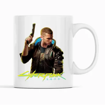 Кружка для игроманов Кавун Cyberpunk 2077 320 мл Белый (К001759) Кружка для игроманов Кавун Cyberpunk 2077 320 мл Белый (К001759)