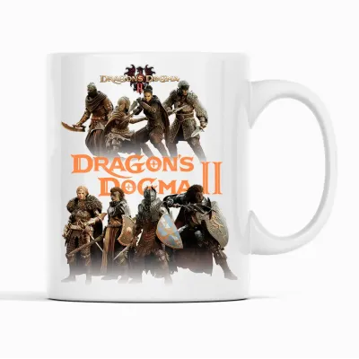Кружка для игроманов Кавун Games Dragon's Dogma 2 320 мл Белый (К001772)