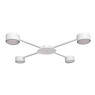 Люстра стельова MSK Electric Copter на чотири круглих плафони під лампи GX53 NL 8040-4 WH Білий (618809)
