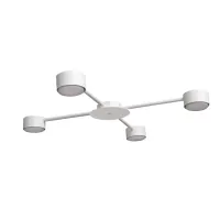 Люстра стельова MSK Electric Copter на чотири круглих плафони під лампи GX53 NL 8040-4 WH Білий (618809)