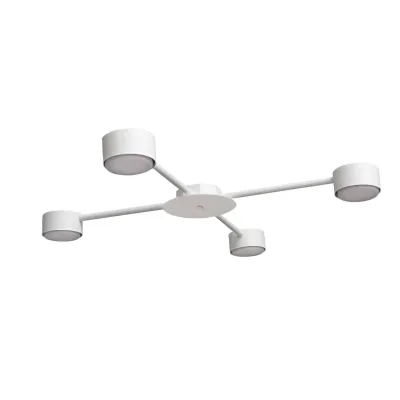 Люстра стельова MSK Electric Copter на чотири круглих плафони під лампи GX53 NL 8040-4 WH Білий (618809)