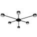 Люстра стельова MSK Electric Copter на шість круглих плафонів під лампи GX53 NL 8040-6 BK Чорний (618810) Люстра стельова MSK Electric Copter на шість круглих плафонів під лампи GX53 NL 8040-6 BK Чорний (618810)