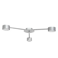 Люстра стельова MSK Electric Copter на три круглих плафони під лампи GX53 NL 8040-3 AL Сірий (618834)