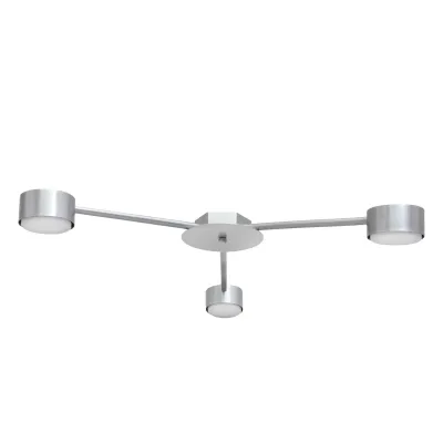Люстра потолочная MSK Electric Copter на три круглых плафона под лампы GX53 NL 8040-3 AL Серый (618834)