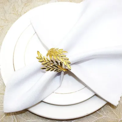 Набор колец для салфеток Leeseph Золотистый 6 шт
