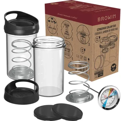 Шинковарки скляні Browin Duo 2х450 г Чорний (313700) Шинковарки скляні Browin Duo 2х450 г Чорний (313700)