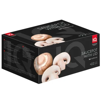 Кастрюля IQ Be Traditional 4.3 л 22 см Серебристый (6977604)