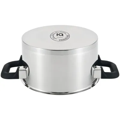 Кастрюля IQ Be Traditional 5.5 л 24 см Серебристый (6977605)
