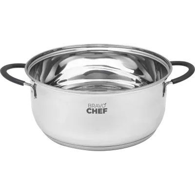 Кастрюля BRAVO CHEF Safran 2.0 л 18 см Серебристый (6990952)