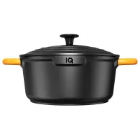 Кастрюля IQ Be Active 4.2 л 24 см Черный (6996306)