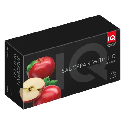 Ковш IQ Be Simple 1.3 л 16 см Черный (6996308)