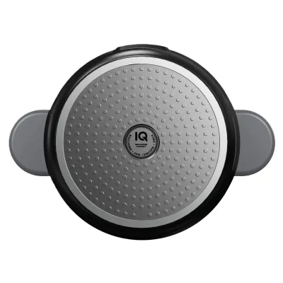 Каструля IQ Be Creative 2.4 л 20 см Чорний (6996317) Каструля IQ Be Creative 2.4 л 20 см Чорний (6996317)