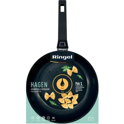 Сковорода Ringel Hagen 24 см Чорний (7004748) Сковорода Ringel Hagen 24 см Чорний (7004748)