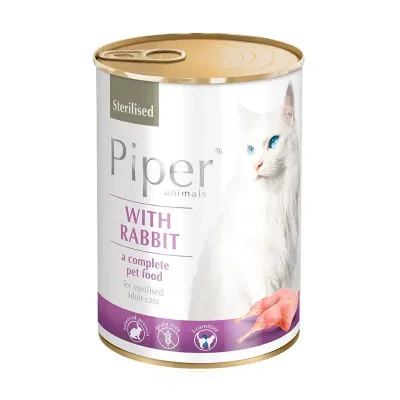 Вологий корм для кішок Dolina Noteci Piper cat з кроликом 400 г (42133)
