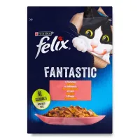 Вологий корм Purina Felix Лосось шматочки в желе 85 г (70982)