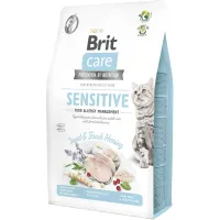 Сухий корм для кішок з харчовою непереносимістю Brit Care Cat GF Insect з комахами та рибою 2 кг (74089)
