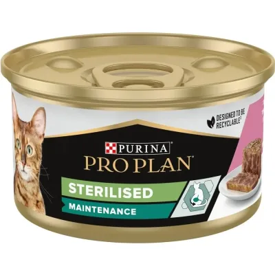 Влажный корм для стерилизованных кошек Purina Pro Plan Delicate Digestion с тунцом и лососем 85 г (81315)