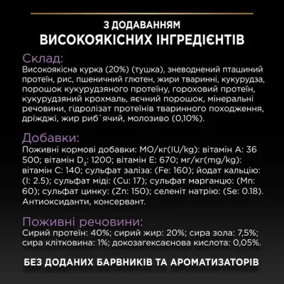 Сухий корм для кошенят Purina Pro Plan Purina Pro Plan Original Kitten Chicken з куркою 400 г (81759)