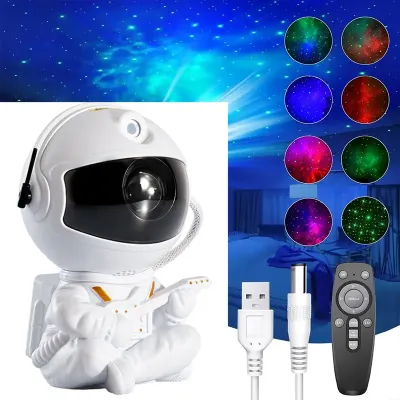 Проектор-ночник No Brand HR-F2 White Астронавт с гитарой 12,5х7,6 см 13059-83040