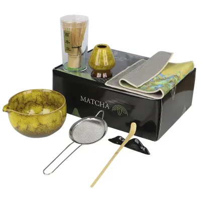 Набор для приготовления чая матча Mavanto 7458 Mustard 7 предметов Набор для приготовления чая матча Mavanto 7458 Mustard 7 предметов