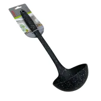 Ополоник нейлоновий A-PLUS 0340 34 см Чорний мармур Ополоник нейлоновий A-PLUS 0340 34 см Чорний мармур