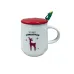 Чашка керамічна з кришкою OLens 102-1085 360 мл Олень Merry Christmas
