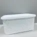Кошик пластикова з кришкою Elif Plastik 32203 22 л Ажур Білий