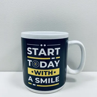 Чашка керамічна OLens 3235 800 мл Start today with a smile XXL Чашка керамічна OLens 3235 800 мл Start today with a smile XXL