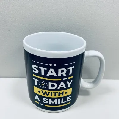 Чашка керамічна OLens 3235 800 мл Start today with a smile XXL Чашка керамічна OLens 3235 800 мл Start today with a smile XXL