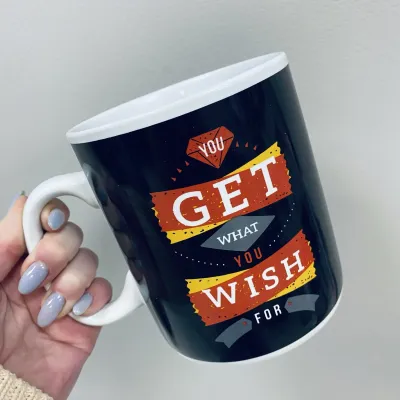Чашка керамічна OLens 3233 800 мл You get what you wish for XXL Чашка керамічна OLens 3233 800 мл You get what you wish for XXL
