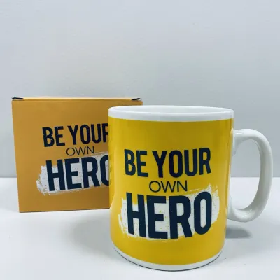 Чашка керамическая OLens 3228 800 мл Be your own hero XXL Чашка керамическая OLens 3228 800 мл Be your own hero XXL