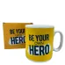 Чашка керамическая OLens 3228 800 мл Be your own hero XXL