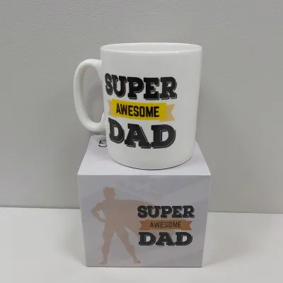 Чашка керамическая OLens 3234 800 мл Super awesome dad XXL