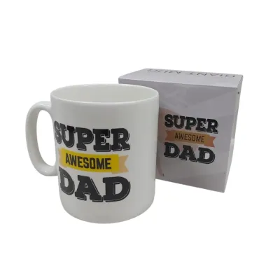 Чашка керамическая OLens 3234 800 мл Super awesome dad XXL