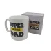 Чашка керамическая OLens 3234 800 мл Super awesome dad XXL